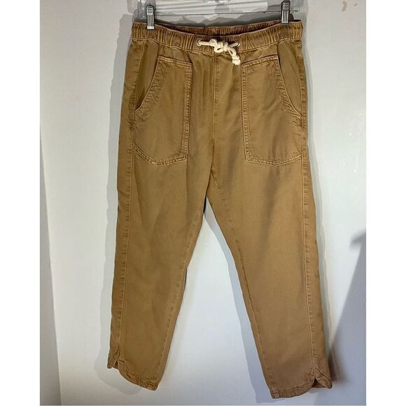 Pilcro Cottage Utility Jeans, Small, Tan. Anthropologie. Tie waist Casual, cozy! - Picture 2 of 16